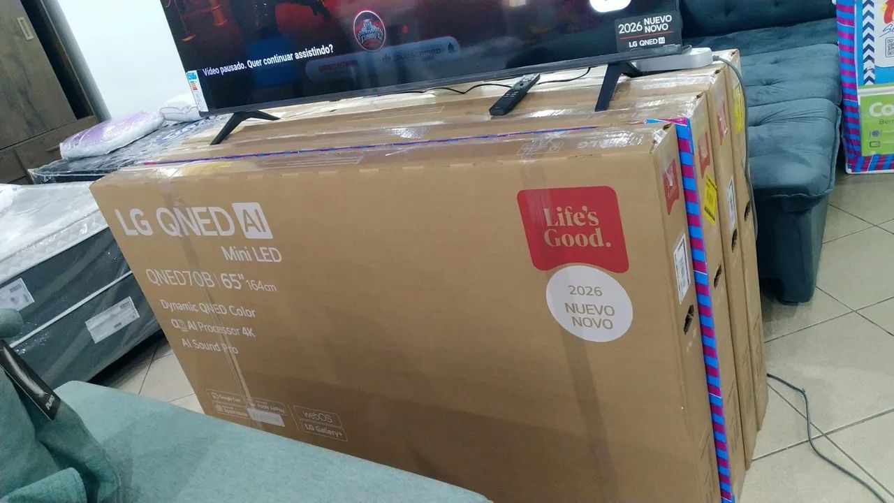 Tv qléd IA 65 polegadas zera na cx lacrada testada - Foto 3