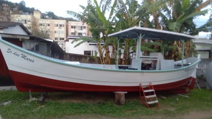 BARCO BATEIRA CHULAPA MADEIRA MOTOR 36HP - Foto 9