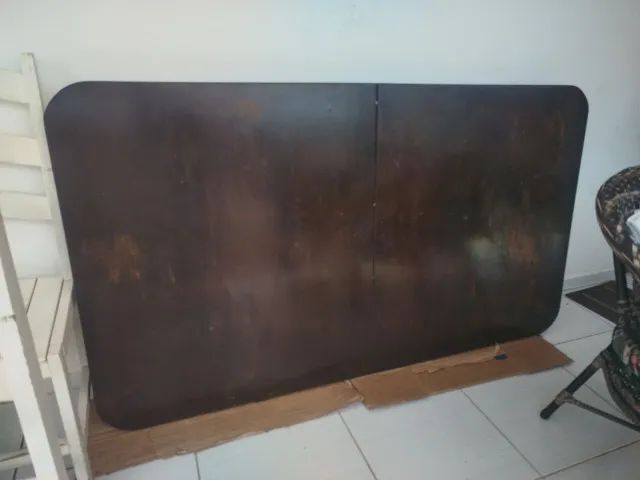Mesa de Madeira Ajustável Com 6 Cadeiras Ideal para Granjas, Chácaras... - Foto 2