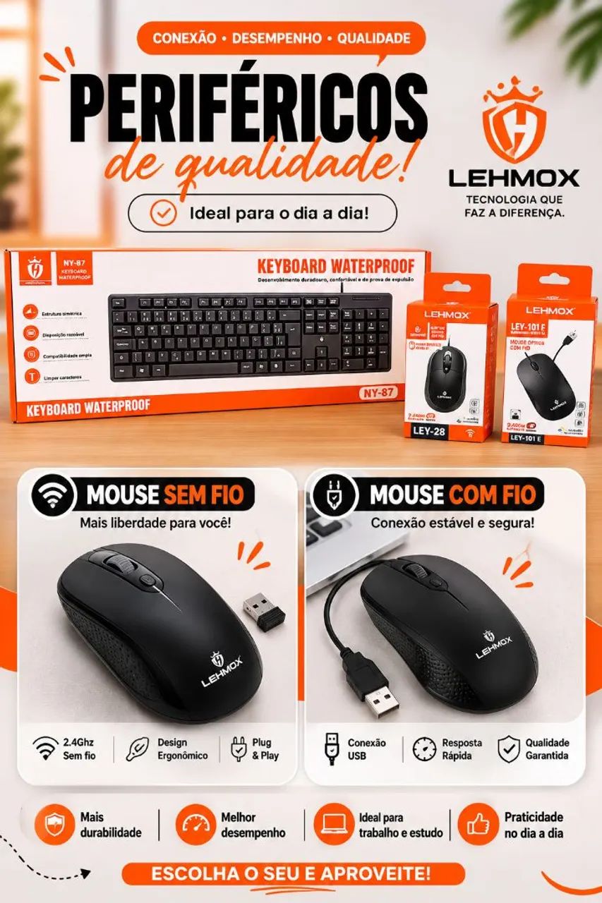 Mouse e teclado 