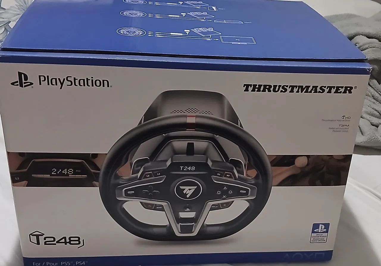 Volante T248 Thrustmaster PS/PS5/PC - Peças e Acessórios de Vídeo