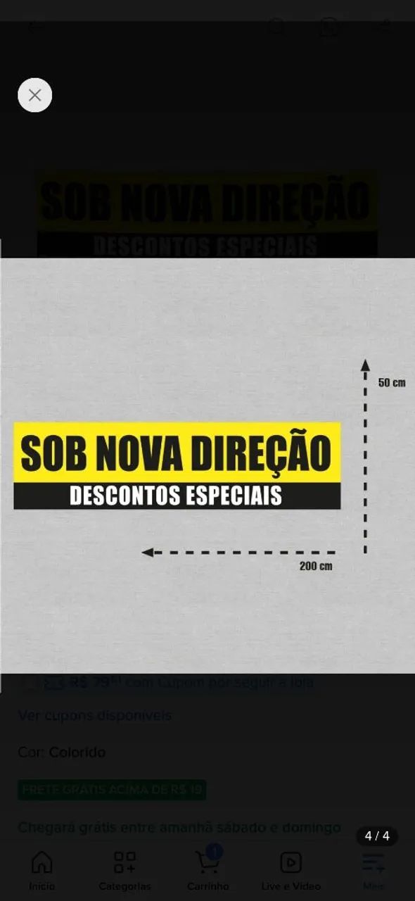 Cartaz Sob Nova Direção  - Foto 2