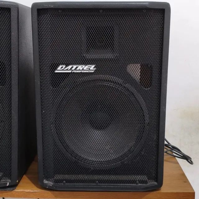 Kit Caixa de Som Datrel Ativa AT12-250 + Caixa passiva 500w Watts Rms 12 Polegadas - Foto 2
