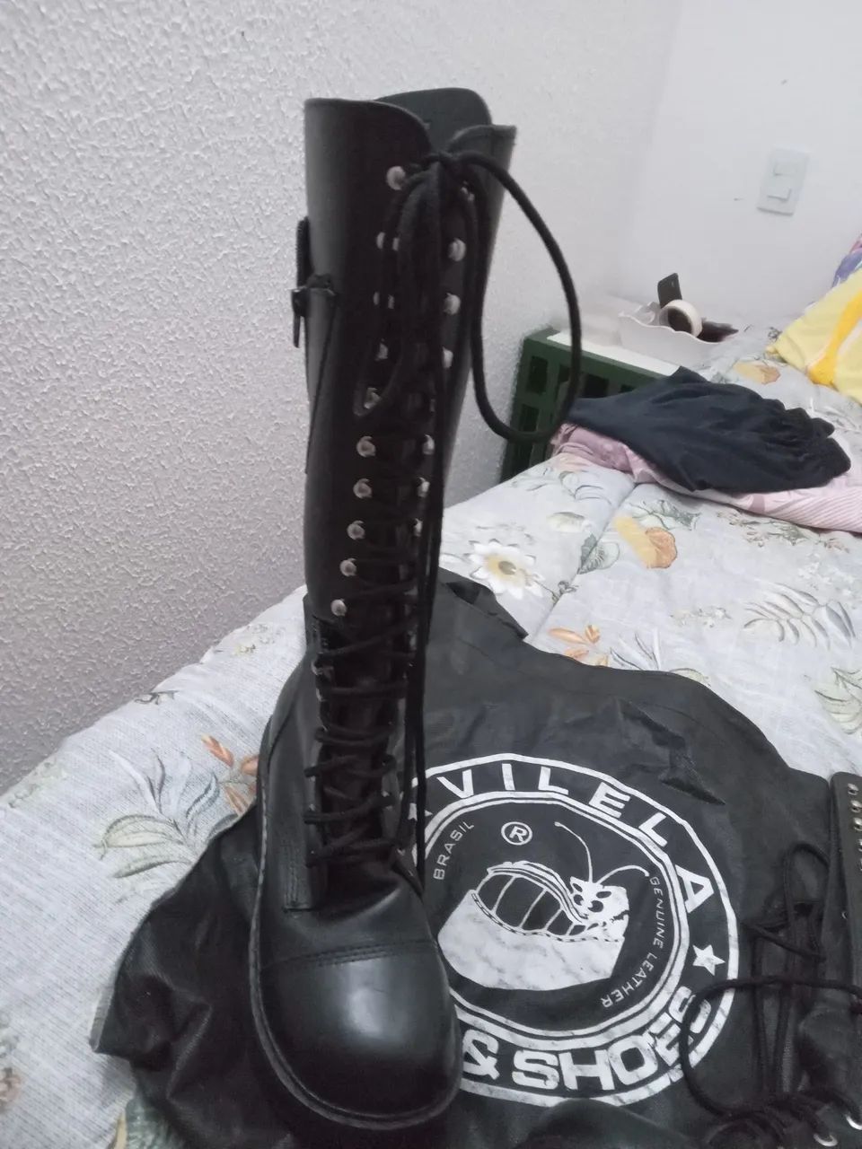 coturno couro  vilela * - Foto 3