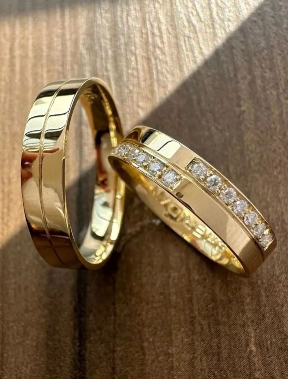 Par de aliança em Ouro 18k  - Foto 3