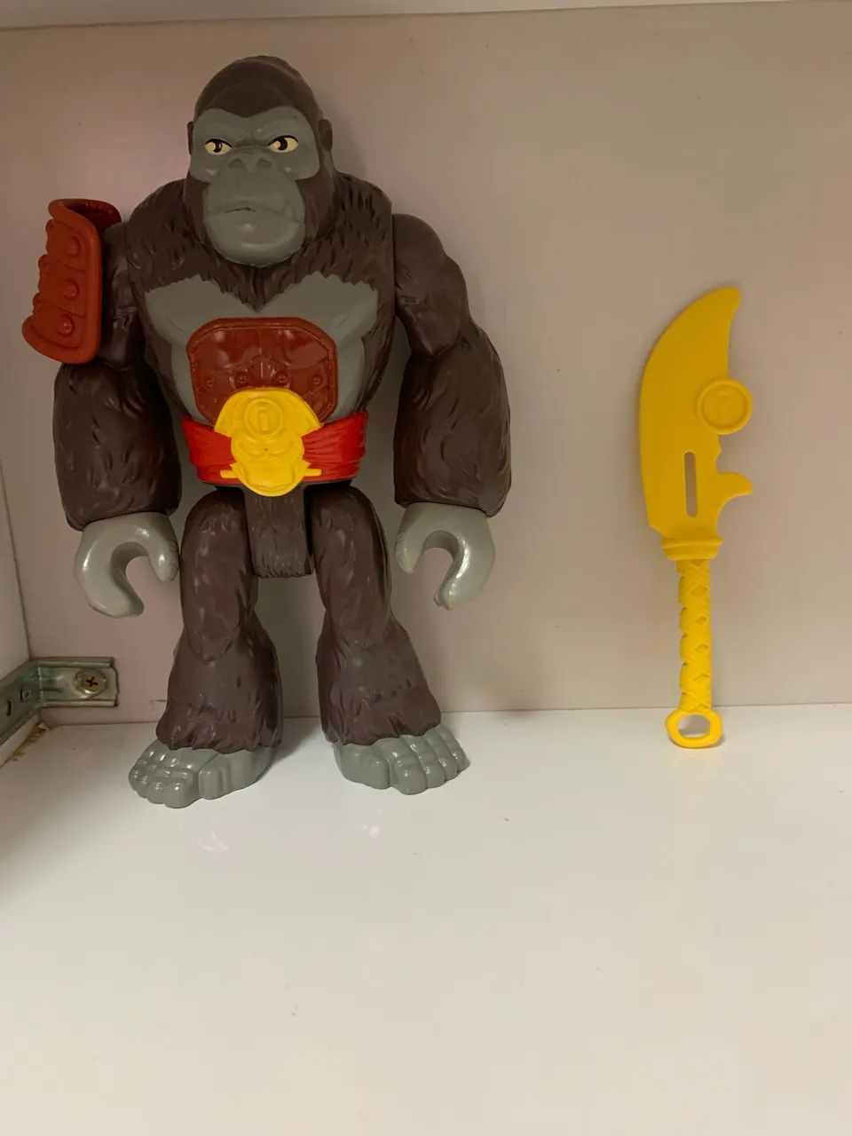 Boneco de macaco Imaginext seminovo 