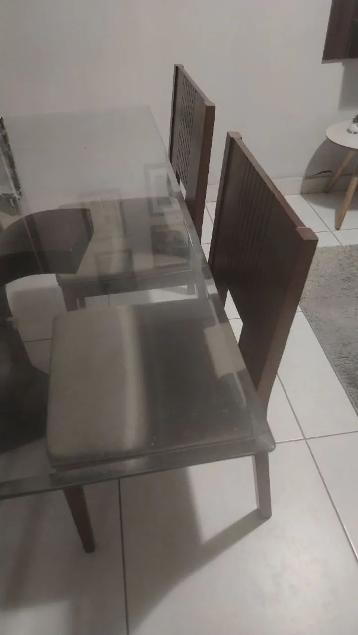 MESA DE VIDRO 6 LUGARES  - Foto 3