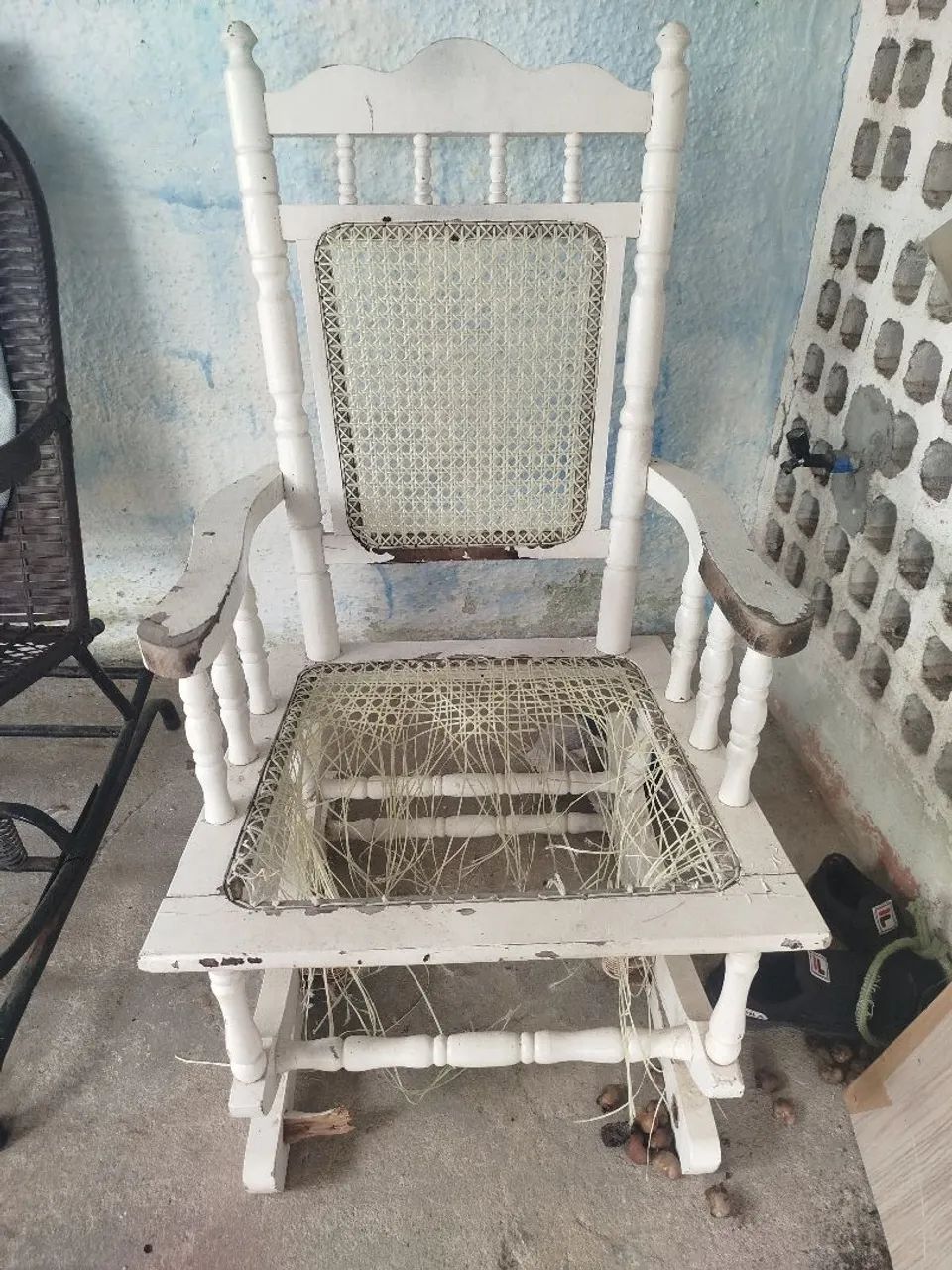 Cadeira de balanço madeira 