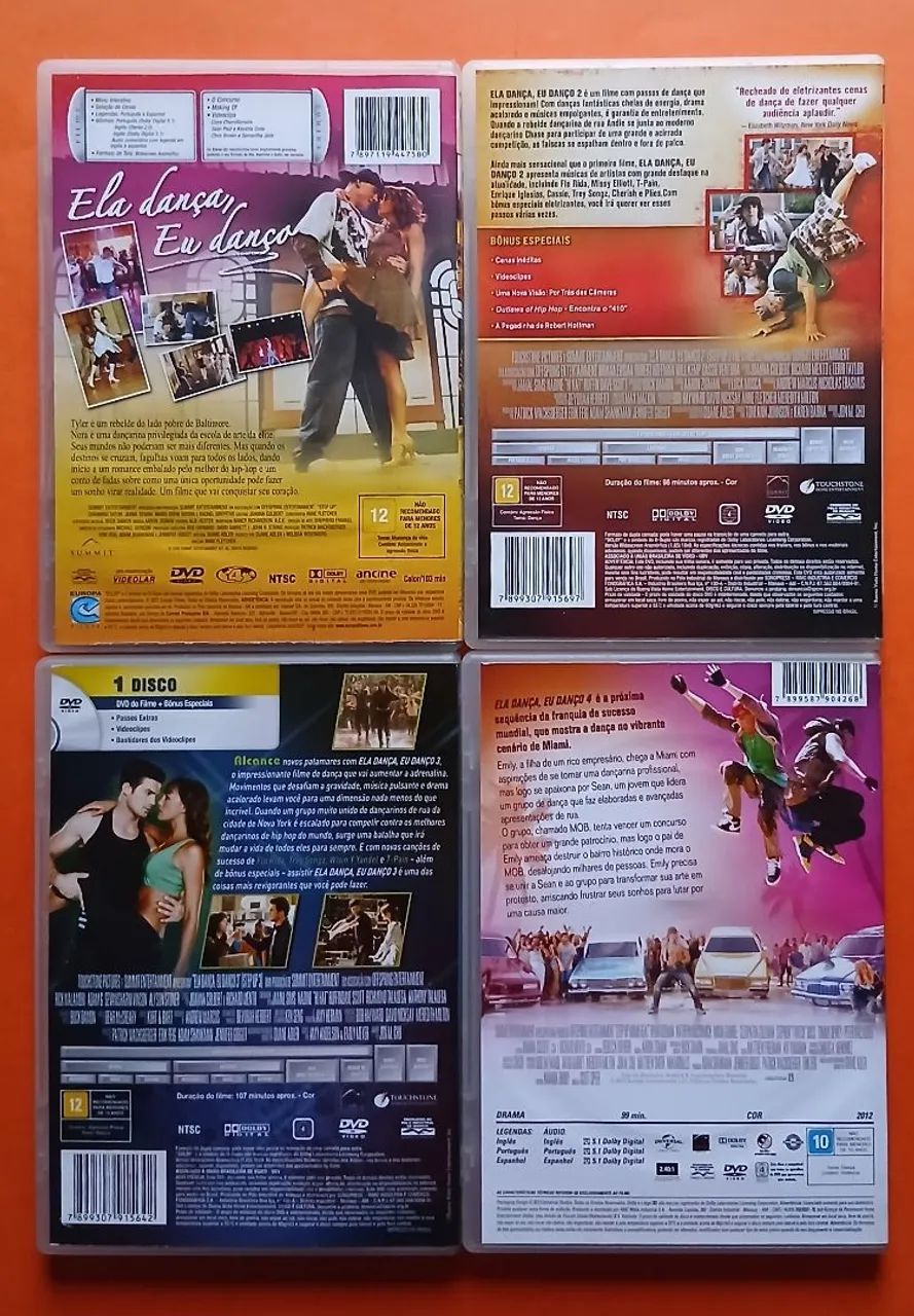 Dvd Ela Dança Eu Danço 1,2 3 e 4 - Foto 2