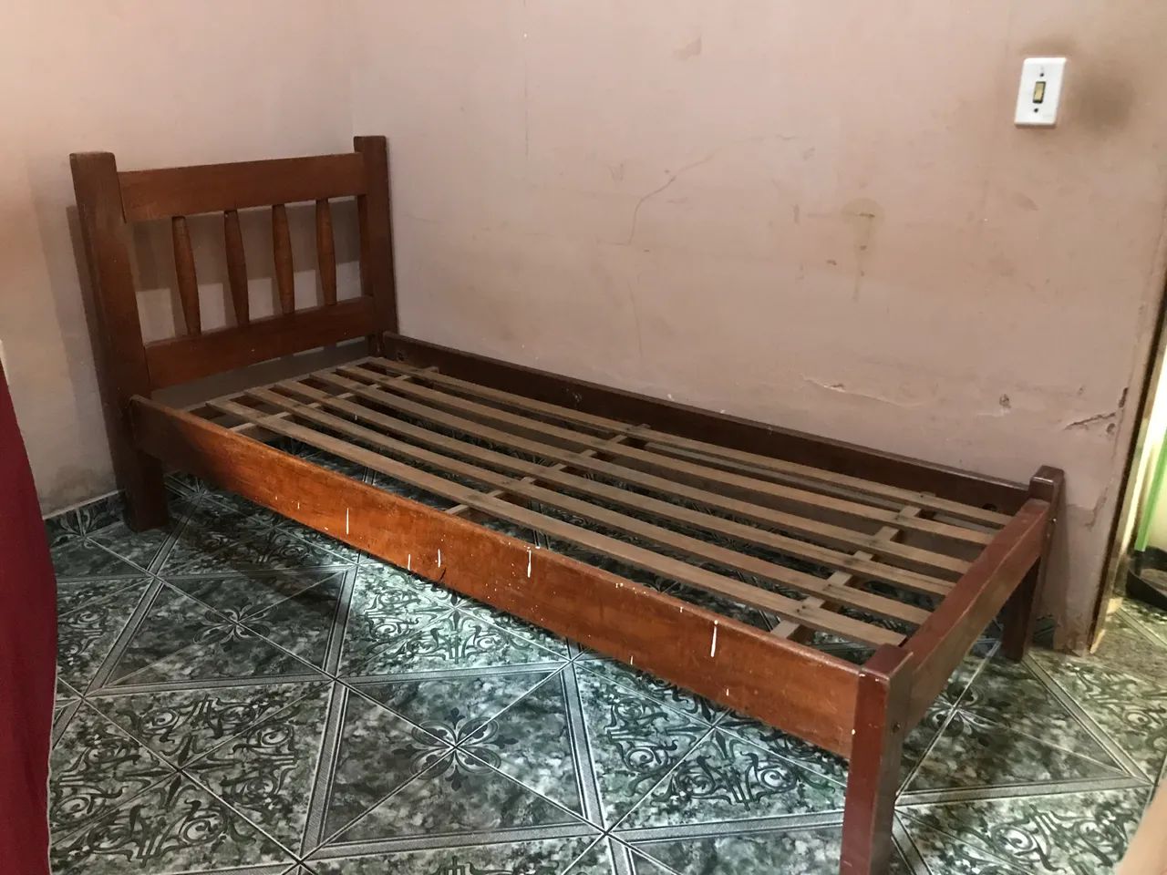 Cama de solteiro madeira - Foto 2