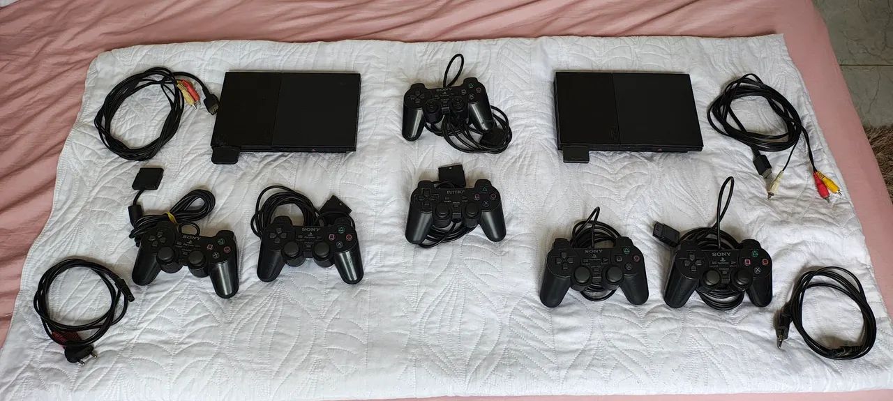 PS2 Slim com controles - Foto 2
