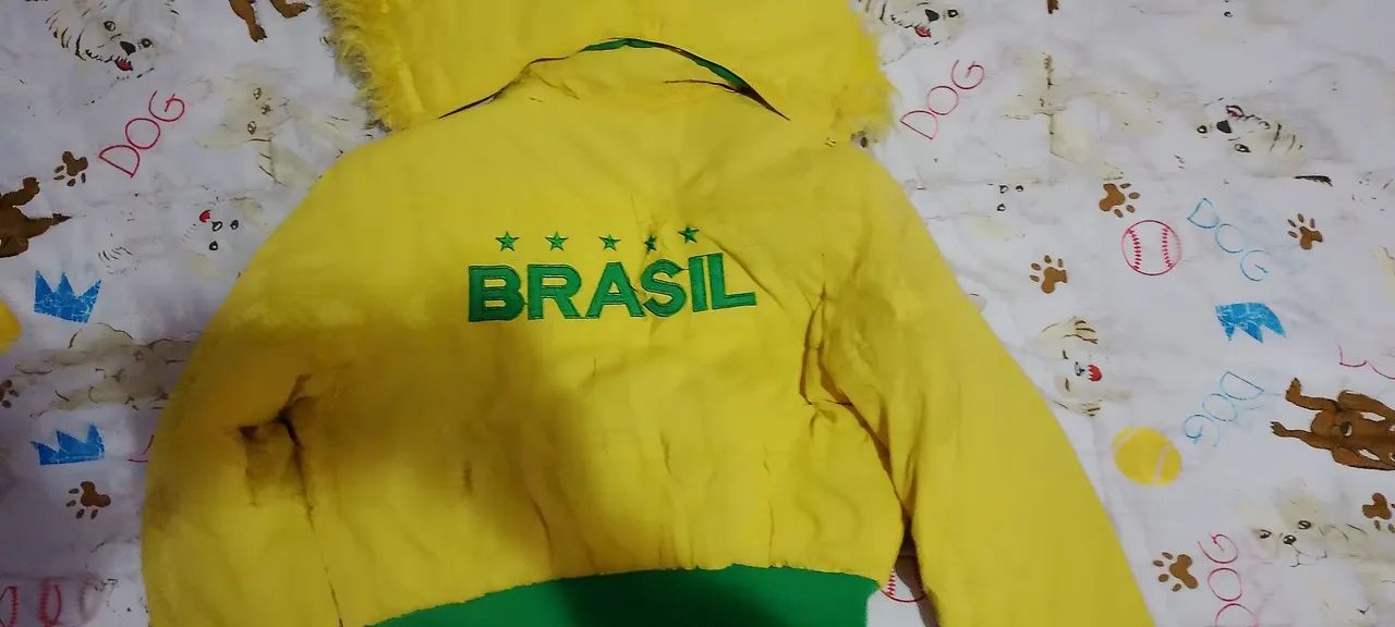 Jaqueta Brasil, Amarela e Verde com Capuz ? - Foto 2