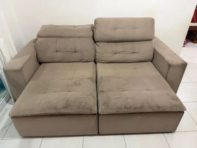 Sofá retrátil e reclinável Lar Shopping - Foto 4