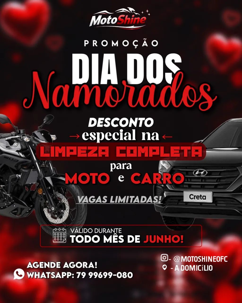 PROMOÇÃO - LIMPEZA AUTOMOTIVA A DOMICÍLIO!