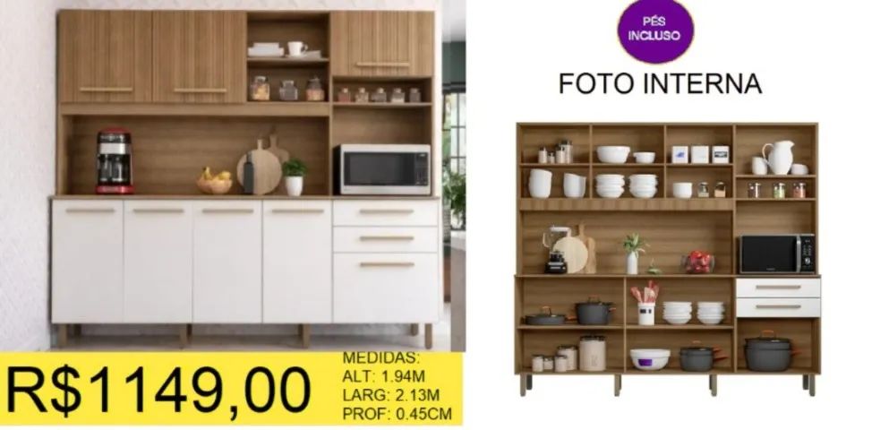 ARMARIO DE COZINHA A PRONTA-ENTREGA - Foto 3