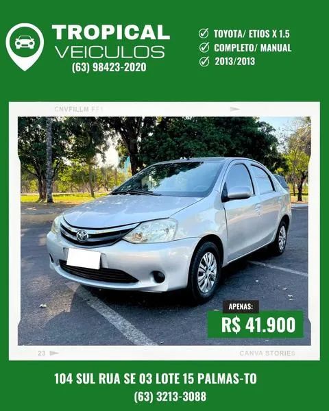 Toyota Etios ETIOS X Plus 1.5 Flex 16V 5p Mec. 2013