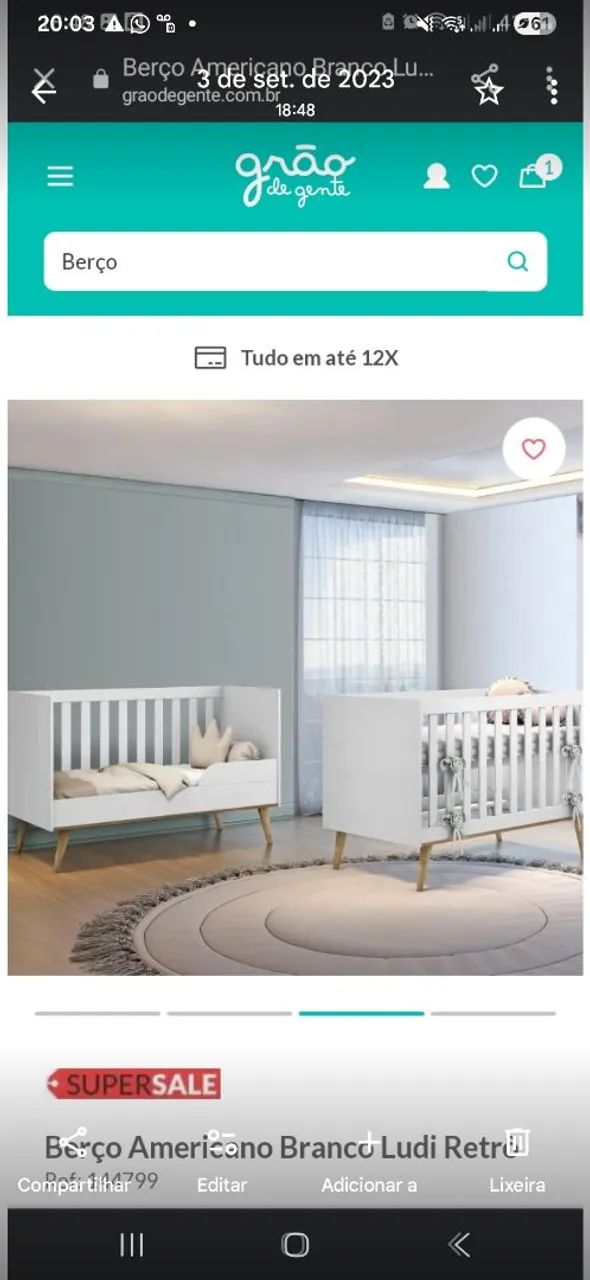 Berço americano 3x1