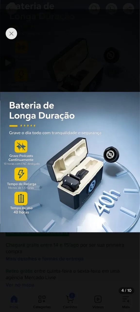 Microfone Hollyland Lark M2 Duo Combo Duplo Para 2 Pessoas - Foto 4