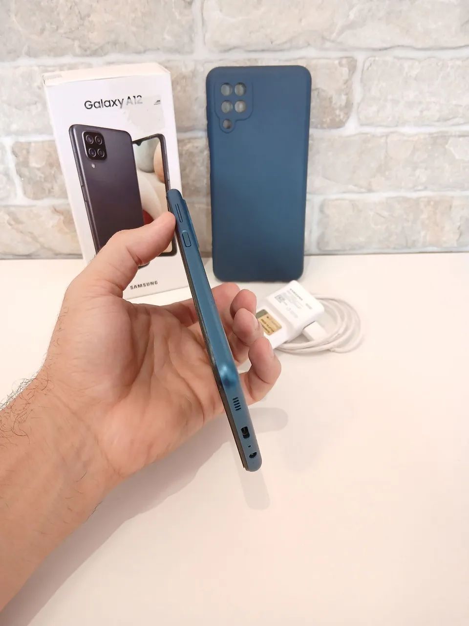Celular Samsung Galaxy A12 64GB Azul (Usado) - Foto 4