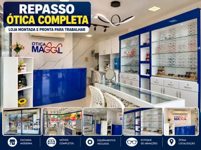Repasso Ótica Completa - Loja Montada e Pronta para Trabalhar