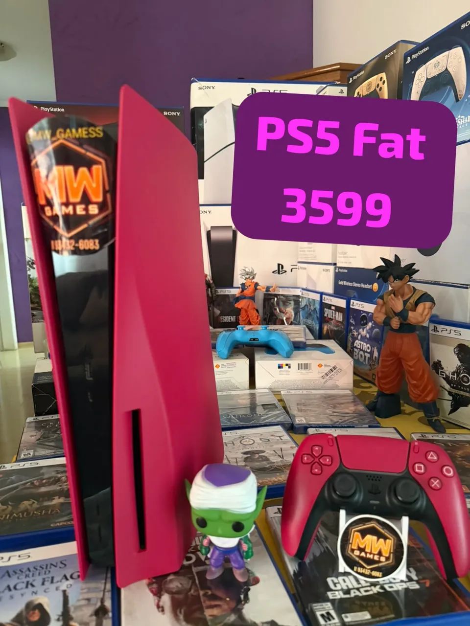 PS5 Fat Cósmica Red