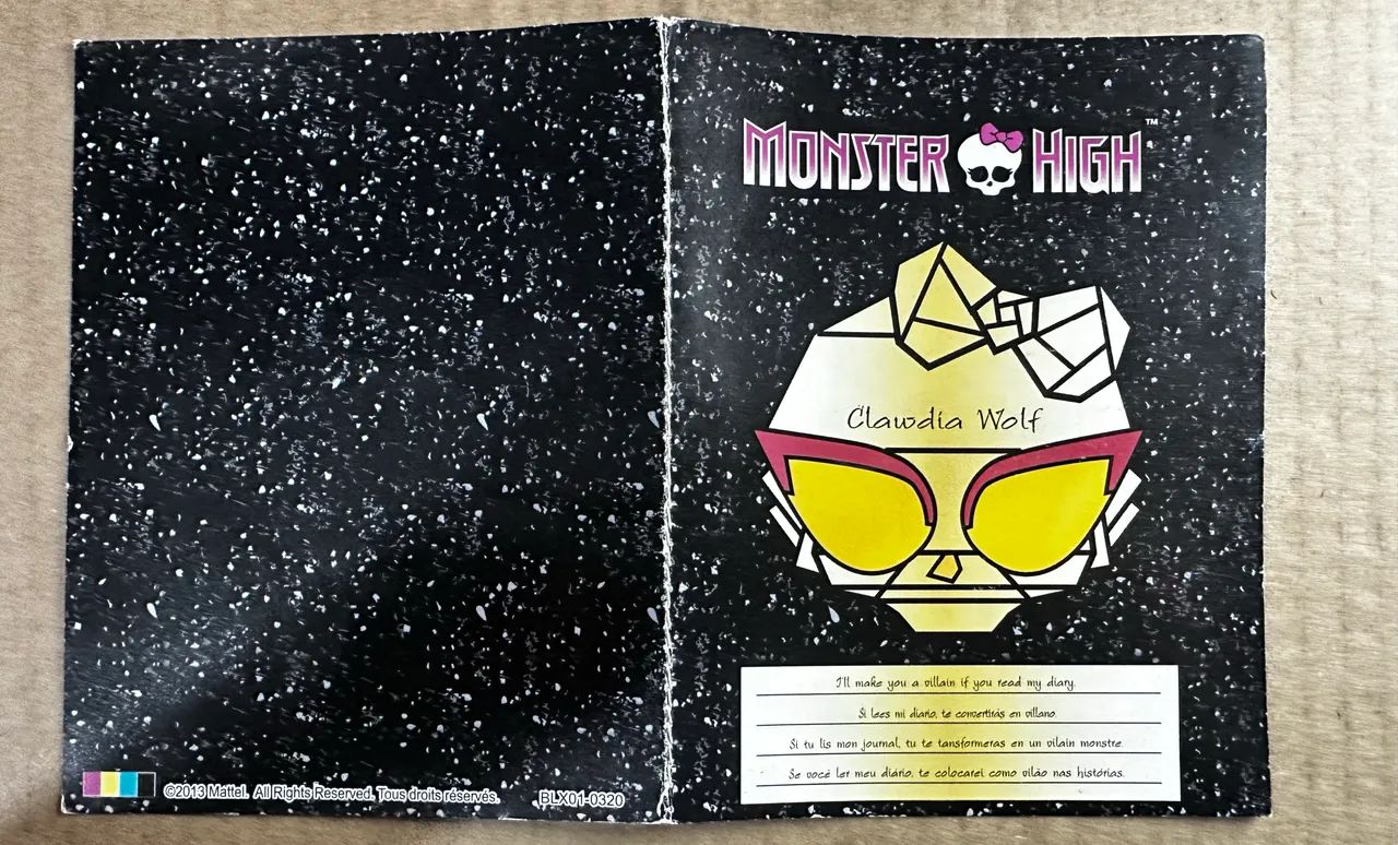 Monster high Diário-Clawdia Wolf  - Foto 2
