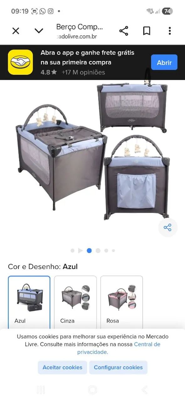 Berço e cercadinho 