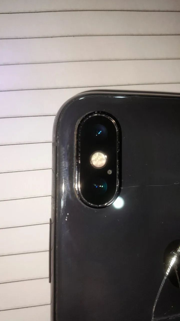 CÂMERA TRASEIRA DUPLA ORIGINAL APPLE iPHONE X 100% FUNCIONAL 