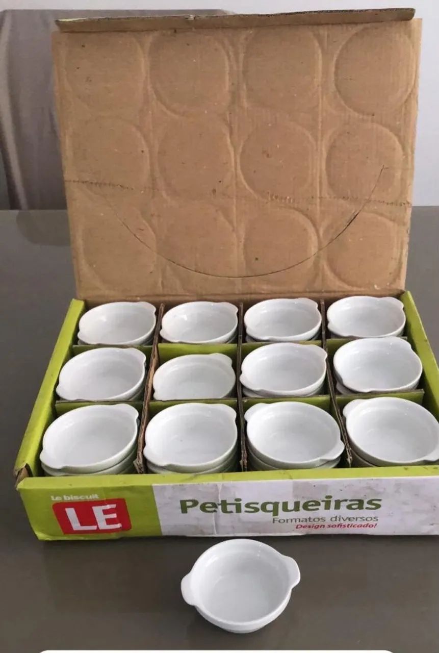 Kit Mini petisqueira em porcelana 