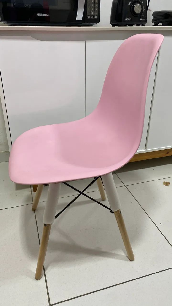 Cadeira Eames Eiffel Rosa - Foto 3