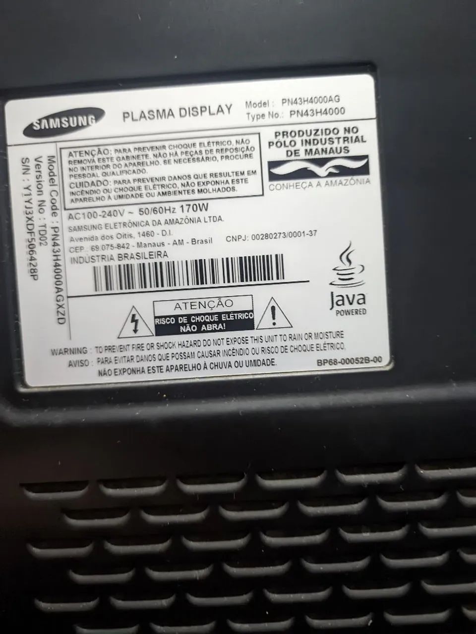 TV Samsung de plasma 42 polegadas com conversor digital  - Foto 2