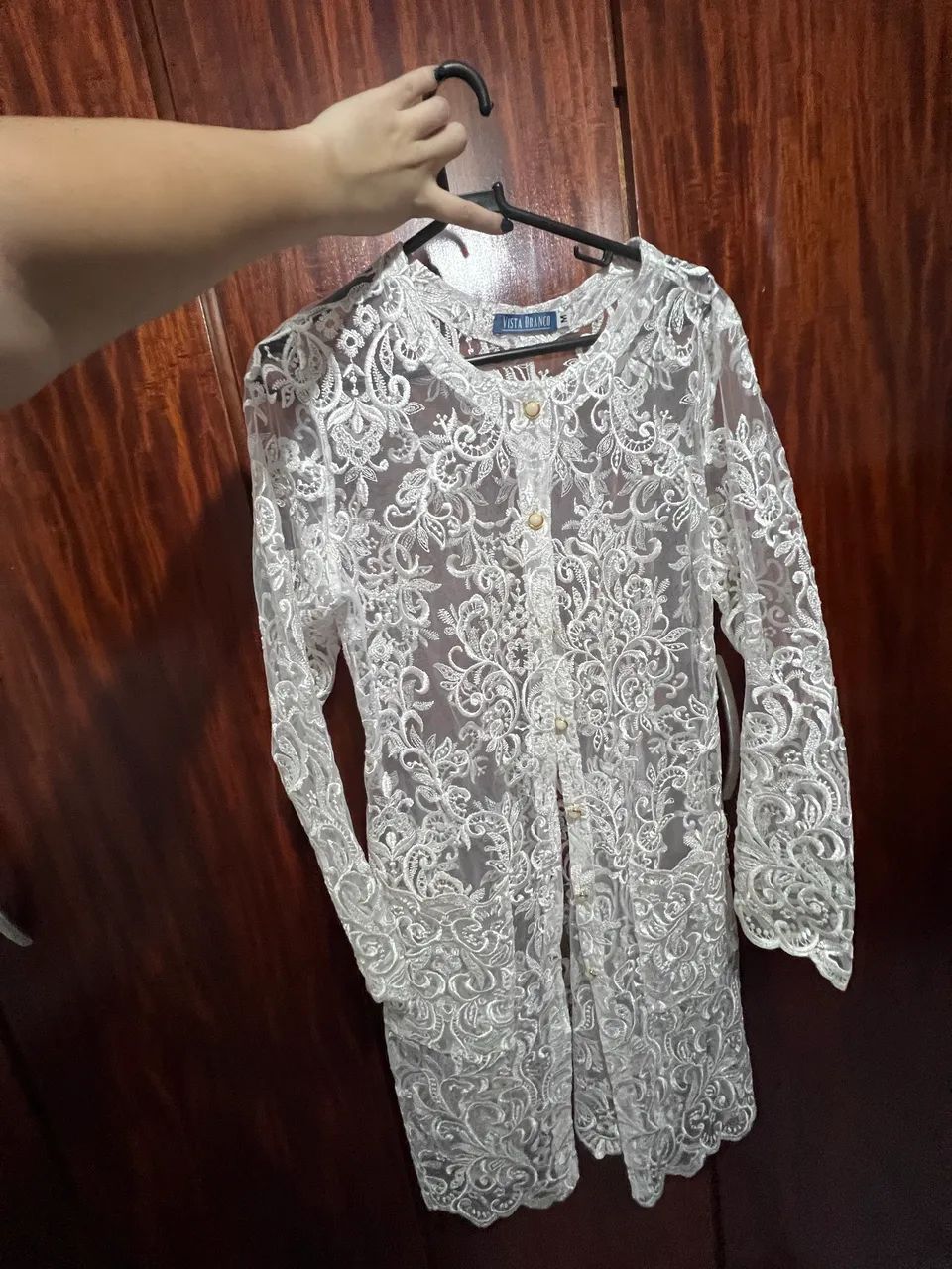 Jaleco de renda tamanho M - Marca Vista Branco Jalecos