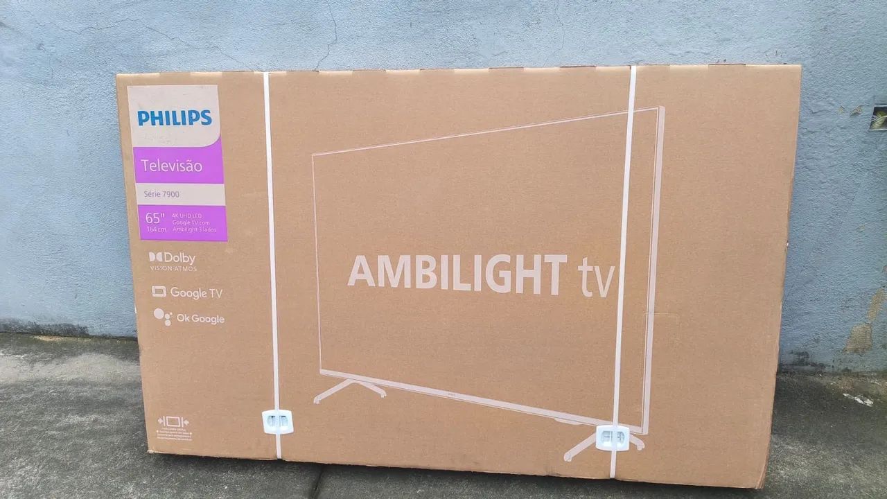 TV Phillips 65 Polegadas Ambilight Lacrada - Foto 4