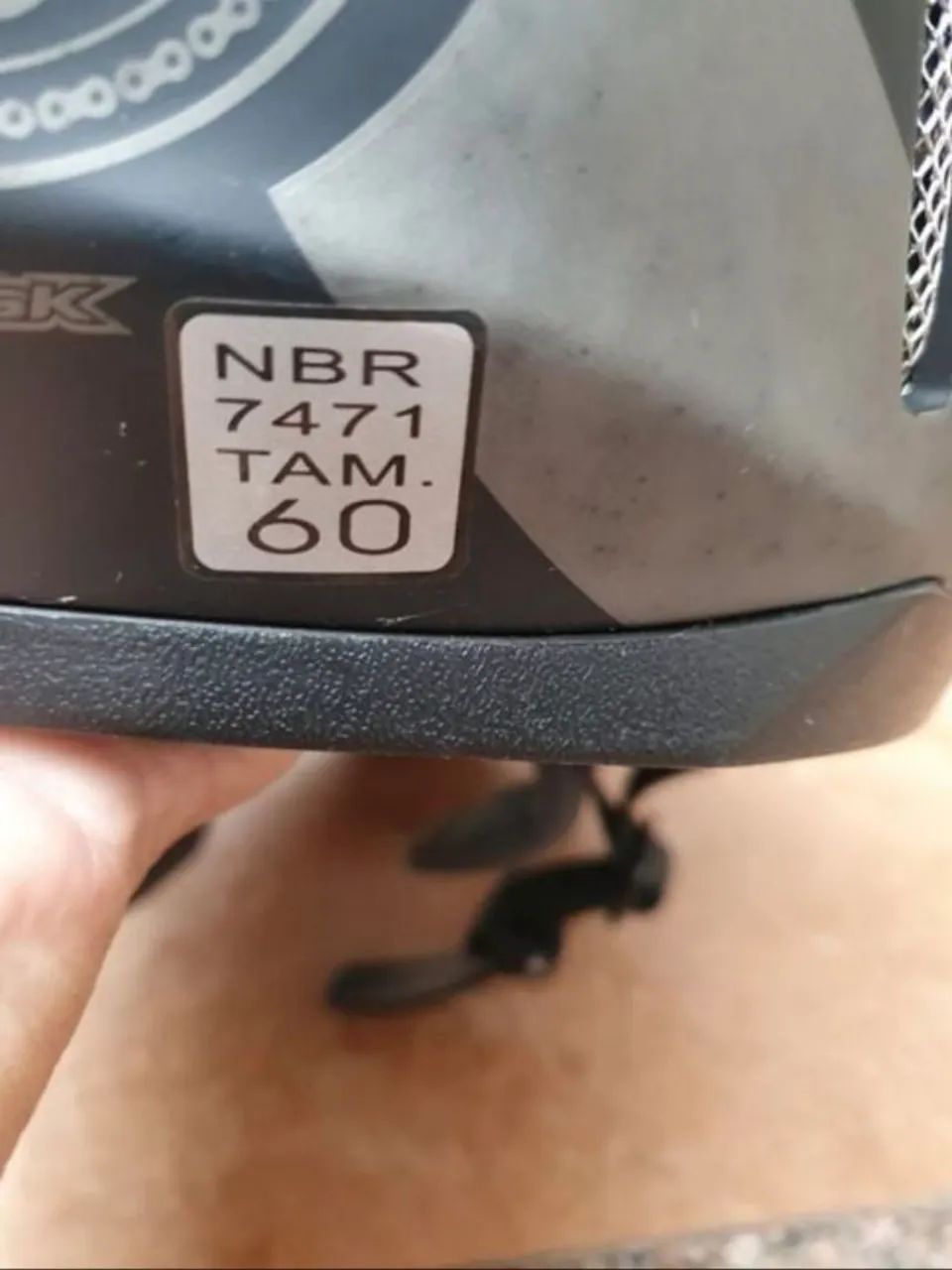 Capacete Norisk Preto Tamanho 60 - Foto 3