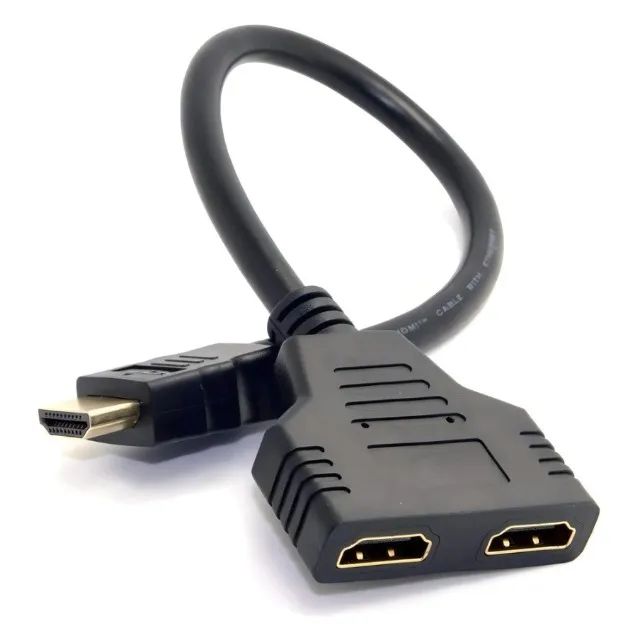 Cabo Duplicador Hdmi Y 1 Entrada 2 Saidas Splitter 1x2