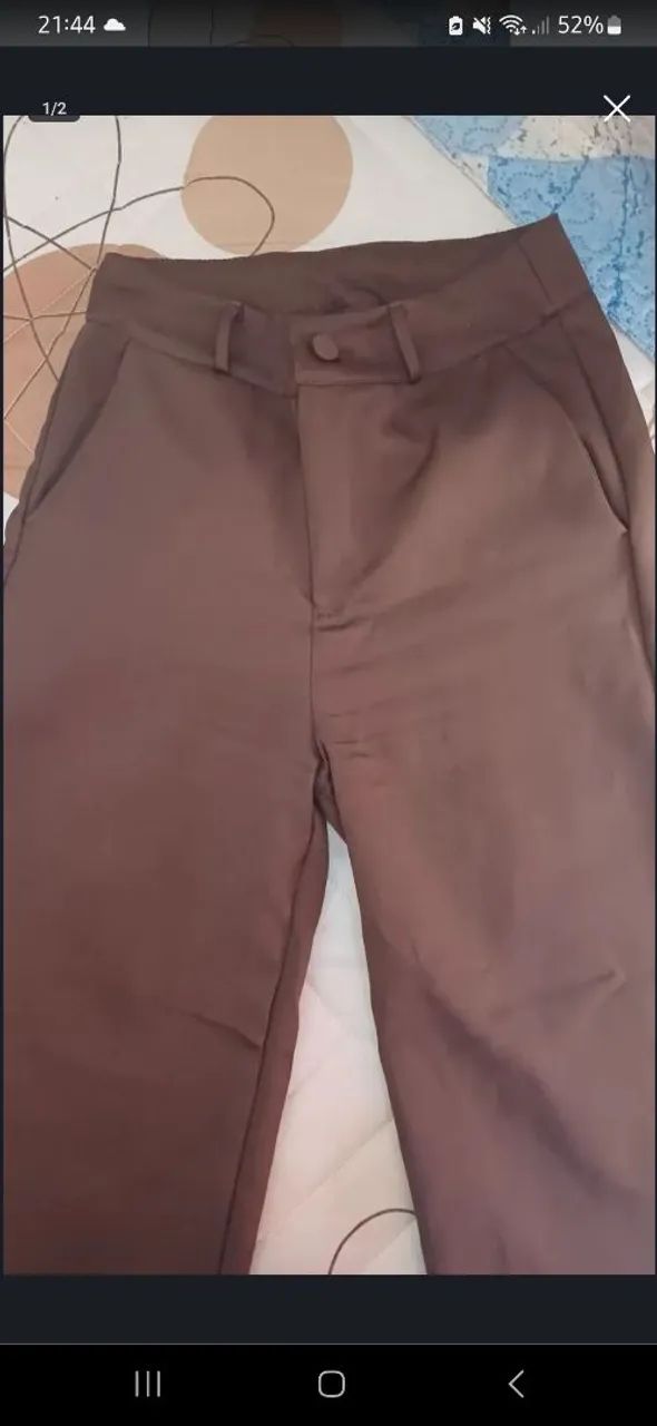 Calça marrom de alfaiataria, bem confortável  - Foto 2