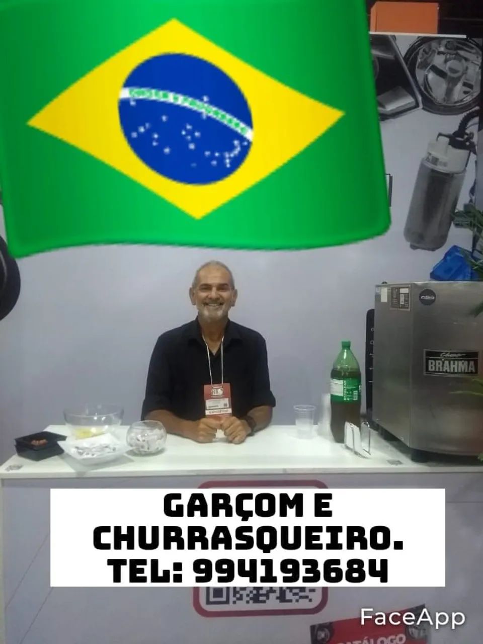 GARÇOM/CHURRASQUEIRO R$ 100,00.