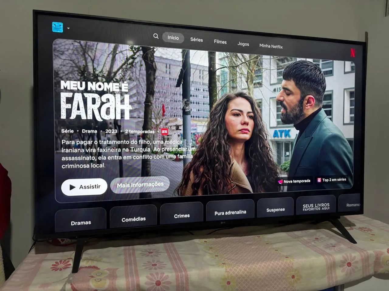 Smart tv 55 LG 4k impecável  - Foto 4