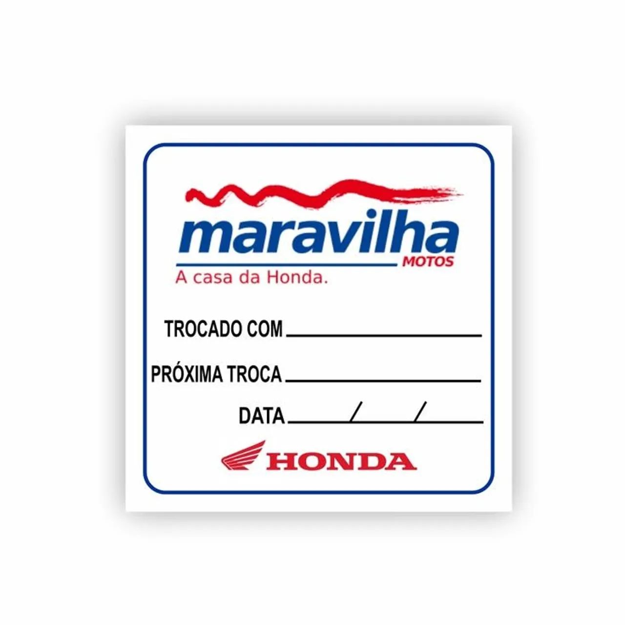 Etiqueta troca de óleo para carro - Foto 2
