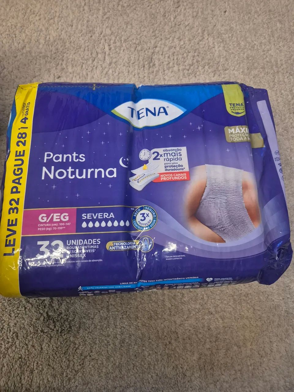 Fralda tipo roupa intima
