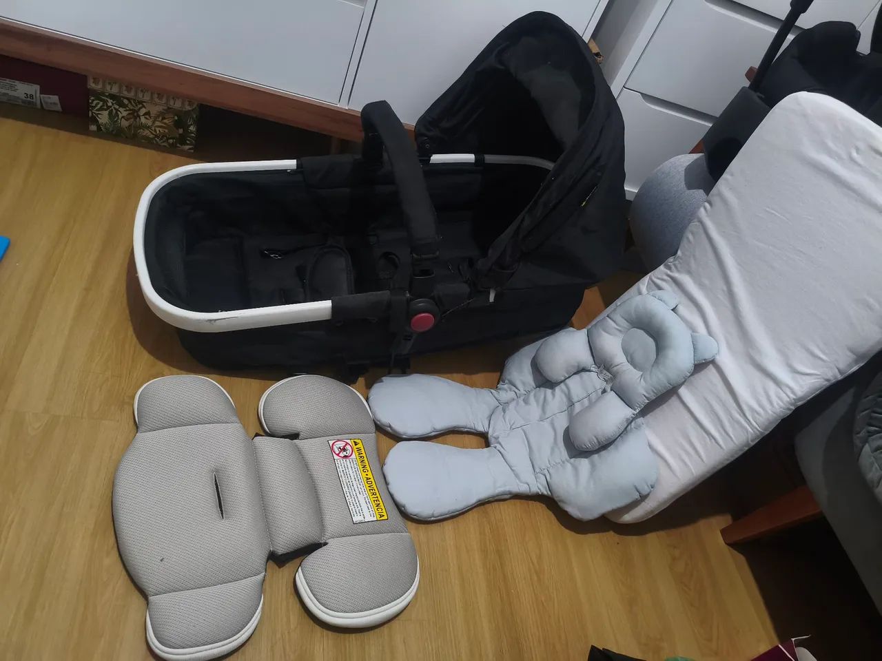 Conjunto 1st Mobi System - Carrinho de bebê + Bebê conforto + Moises - Foto 2