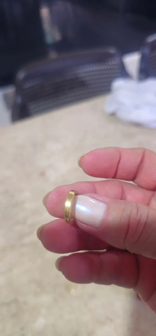 Duas argolinha de ouro 18k grossa  - Foto 2