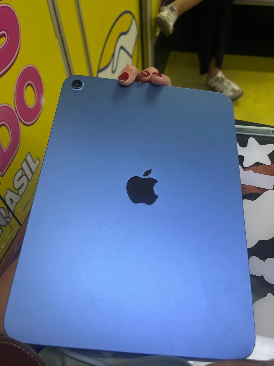 IPAD A16 128 GB AZUL COM CANETA - Foto 2