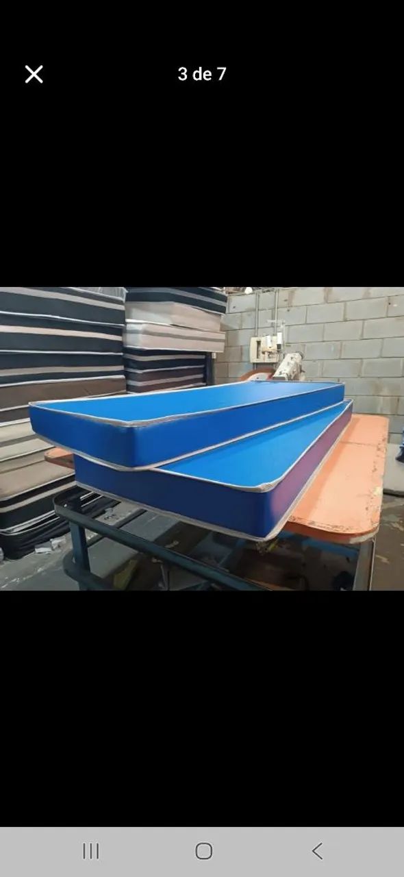 Colchões solteiro D28 com 15cm com capas impermeável  ou tecidos  - Foto 4