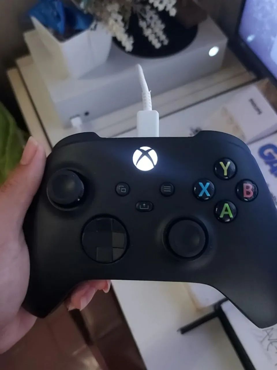 Controle Original Carbon Black para Xbox e PC - Foto 4