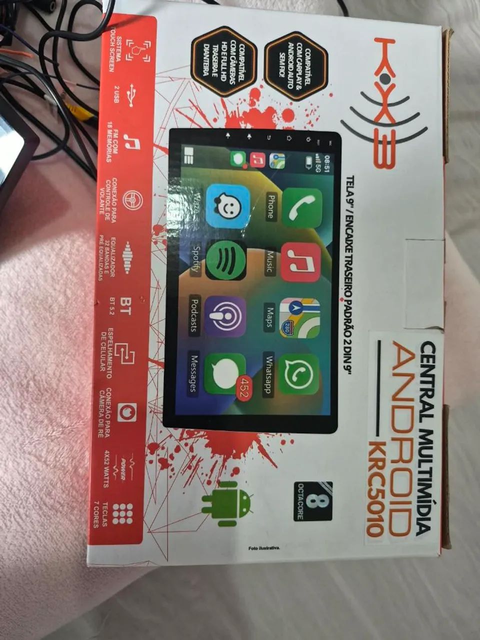 Multimídia kx3 9 polegadas vendo ou troco em celular