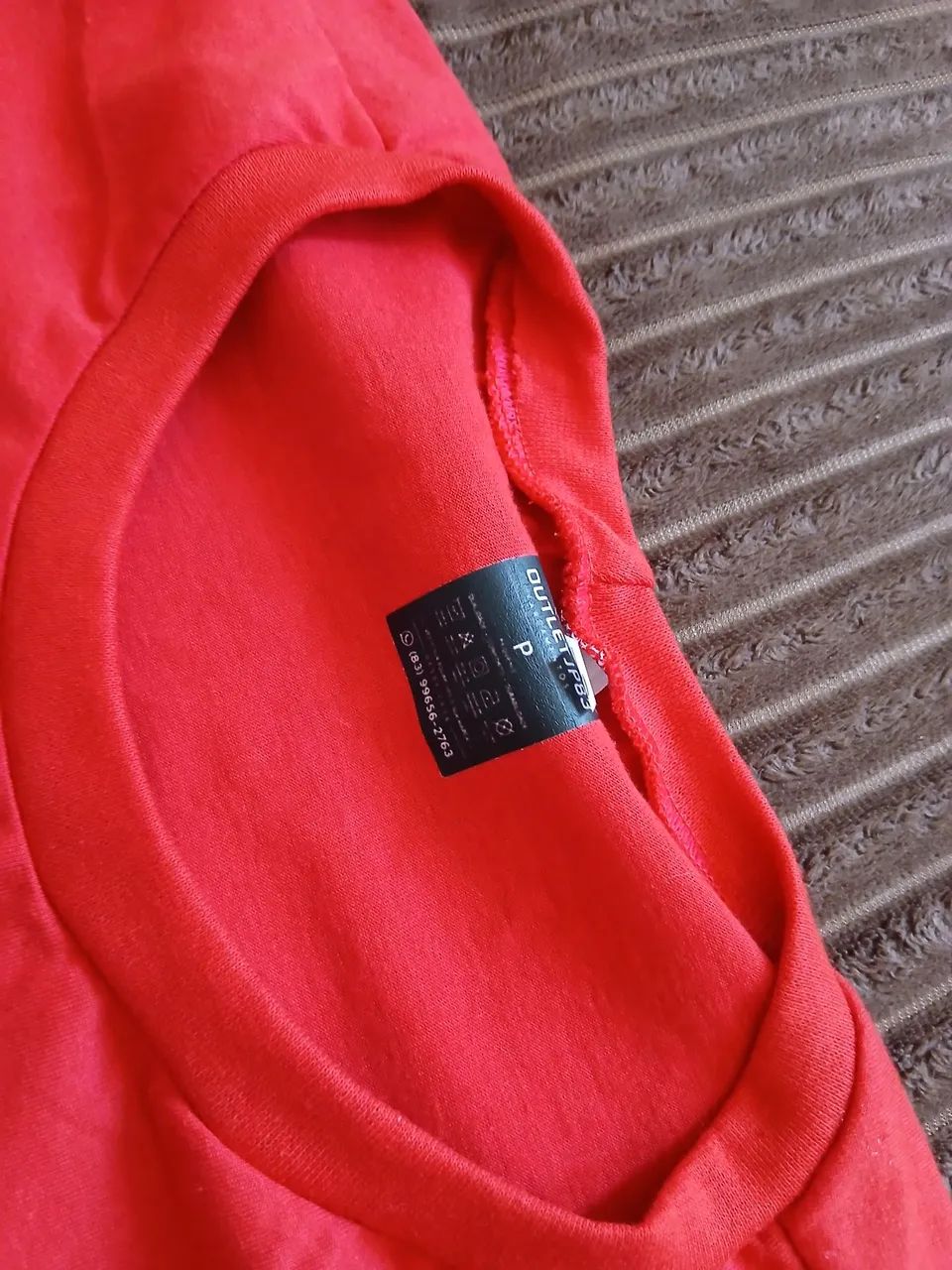 Camiseta vermelha  - Foto 3