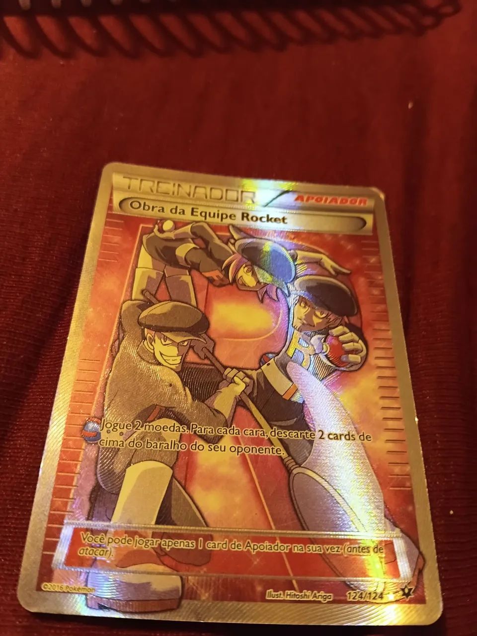 Carta pokemon obra da equipe rocket MP - Foto 2