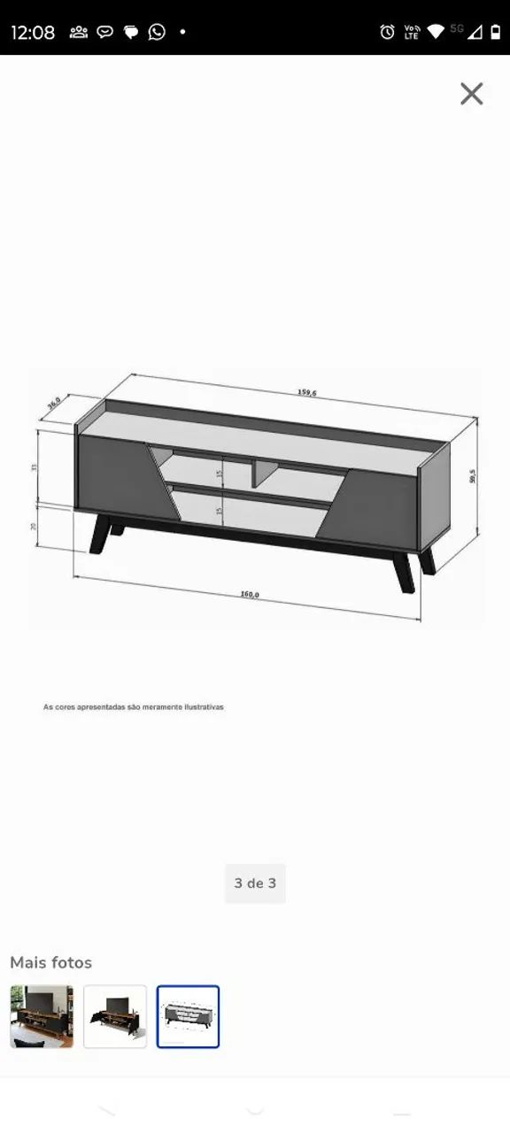 Rack para TV até 70 polegadas  - Foto 2