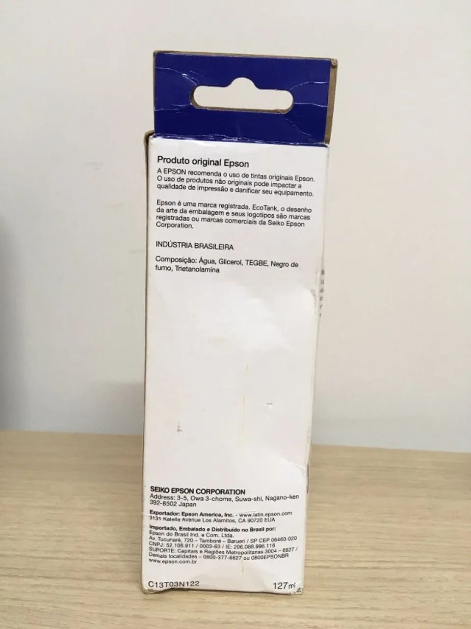 Refil Tinta Epson T504 Preto - T504122 - Original - LACRADO - Foto 2